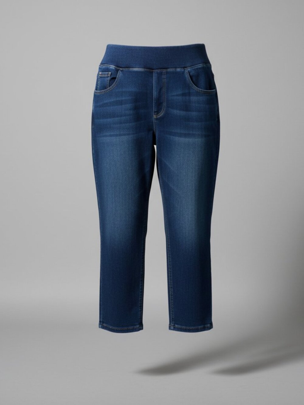 NWTs HALARA  High Waisted Denim Casual Skinny 7/8 Leggings with Pockets - Large